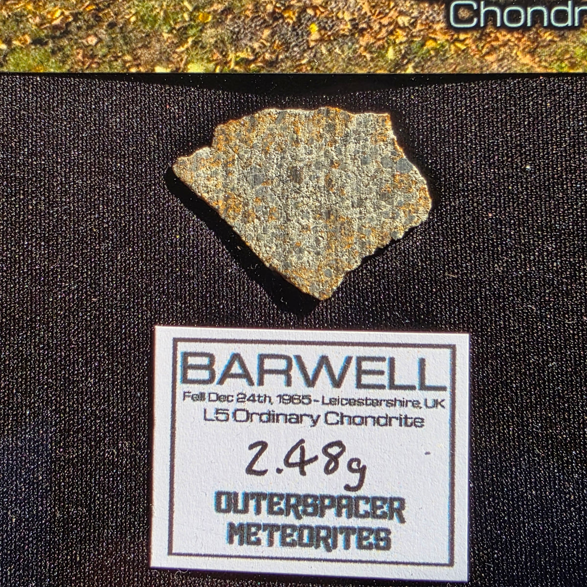 Barwell - L5 Chondrite - Slice - 2.48g - UK (Leicestershire)