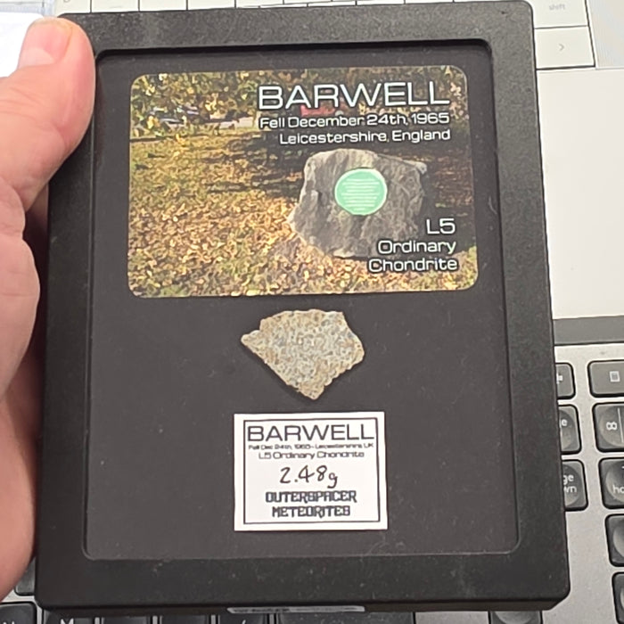 Barwell - L5 Chondrite - Slice - 2.48g - UK (Leicestershire)