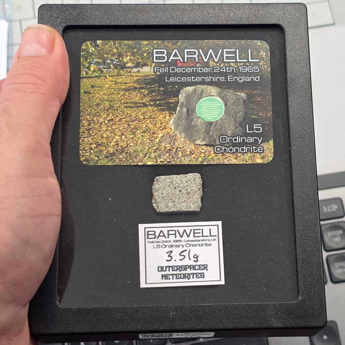 Barwell - L5 Chondrite - Slice - 3.51g - UK (Leicestershire)