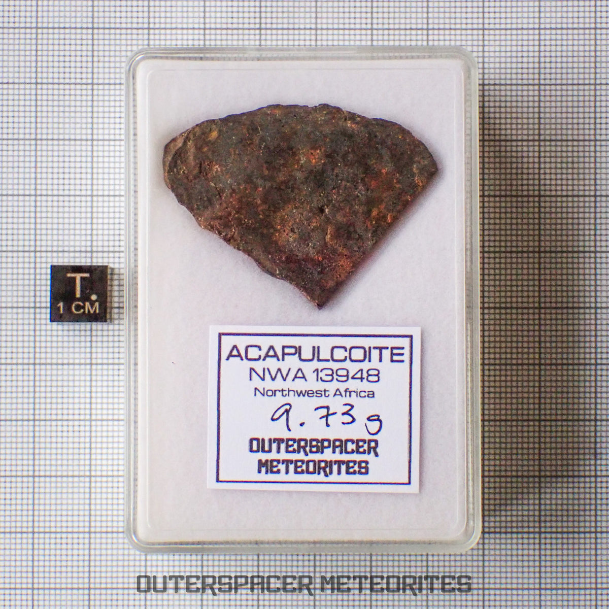 NWA 13948 - Acapulcoíta - Rebanada Parcial - 9.73g - Argelia
