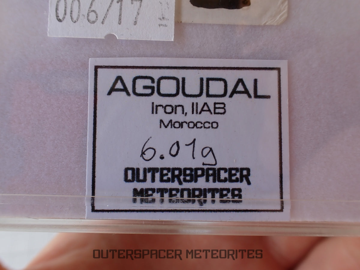 Agoudal (Imilchil) - Iron, IIAB - Complete Individual - 6.07g - Morocco (Atlas Mountains)