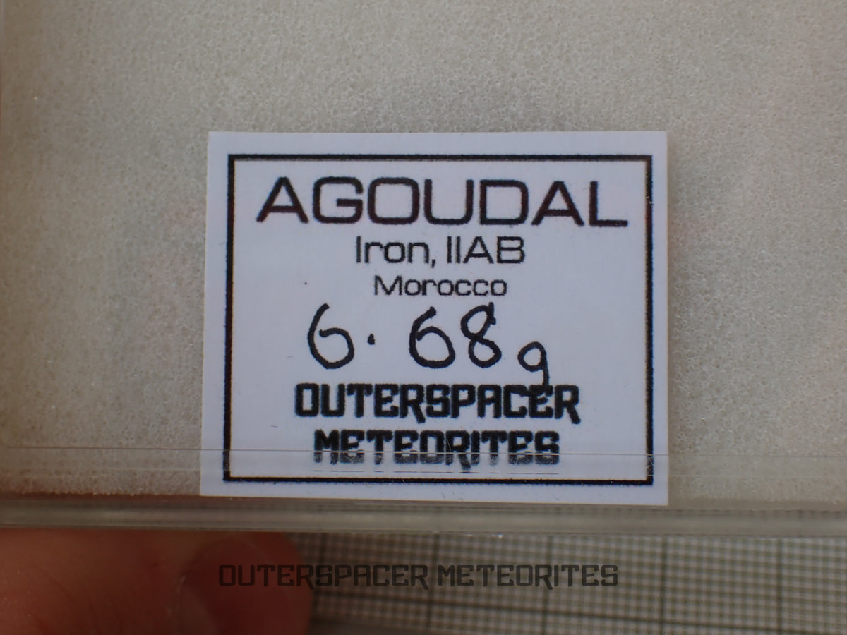Agoudal (Imilchil) - Iron, IIAB - Complete Individual - 6.68g - Morocco (Atlas Mountains)
