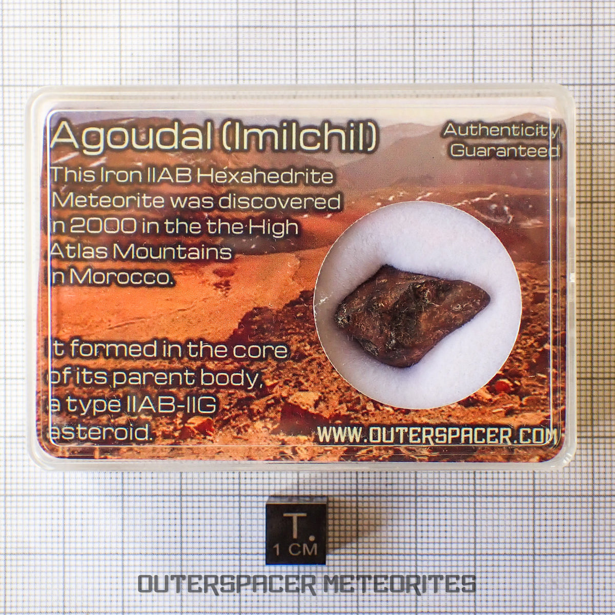 Agoudal (Imilchil) - Fer, IIAB - Individu complet - 9,62g - Maroc (Montagnes de l'Atlas)