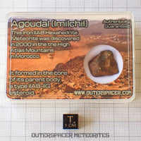 Agoudal (Imilchil) - Hierro, IIAB - Individuo completo - 7,77g - Marruecos (Montañas del Atlas)