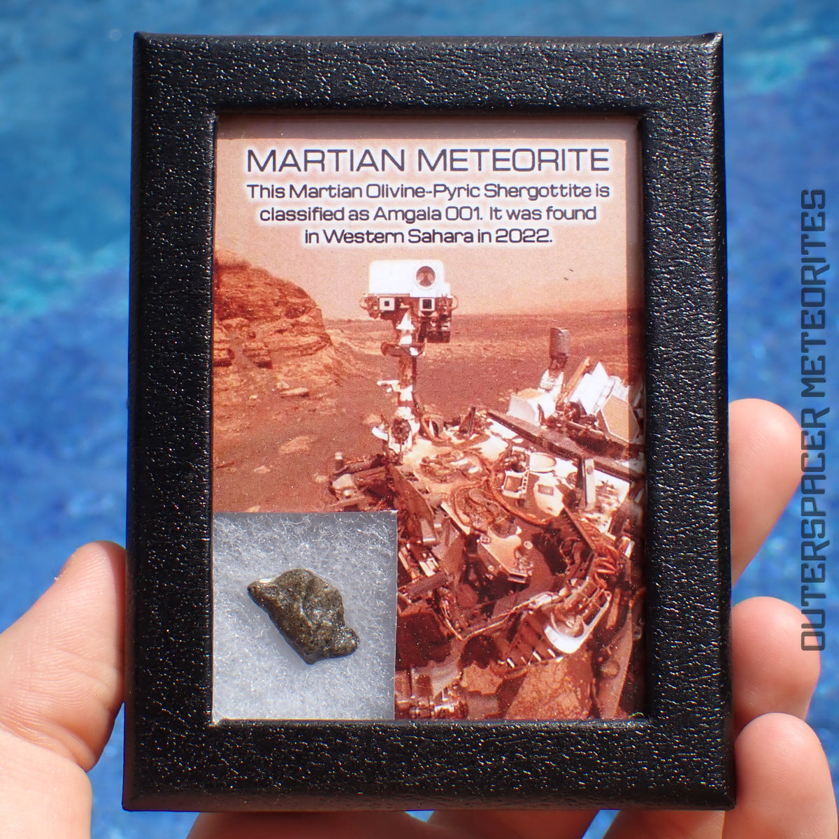 Amgala 001 - Martian Shergottite (Olivine-Phyric) - 0.99g - Western Sahara