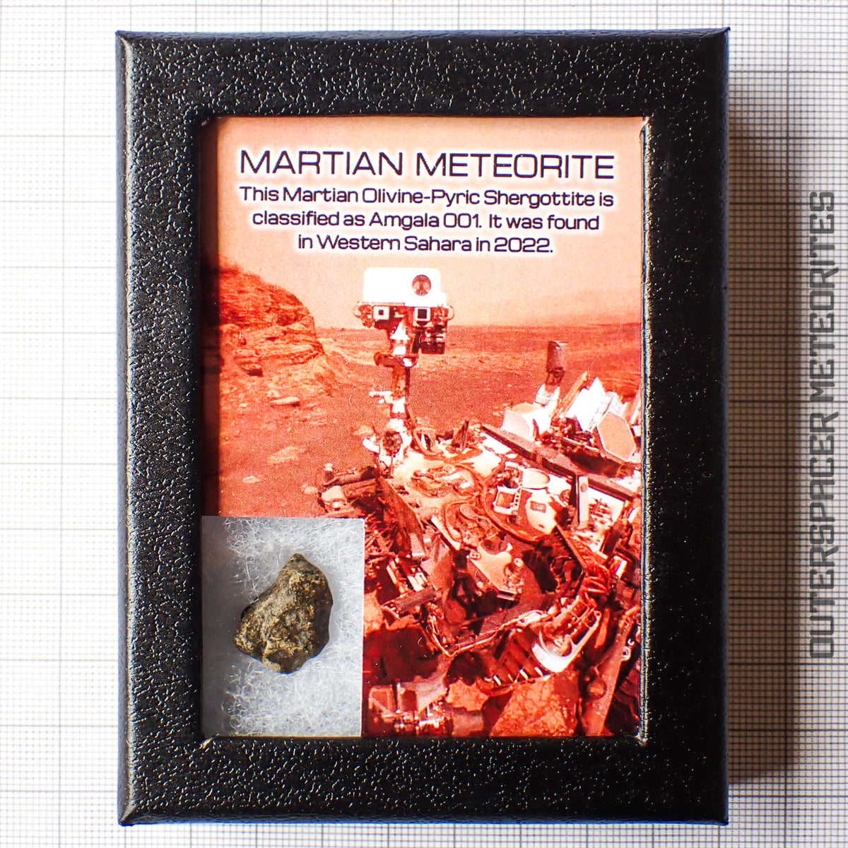 Amgala 001 - Martian Shergottite (Olivine-Phyric) - 1.88g - Western Sahara