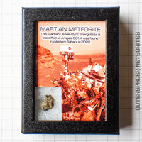 Amgala 001 - Shergottite martienne (olivine-phyrique) - 1,14 g - Sahara occidental