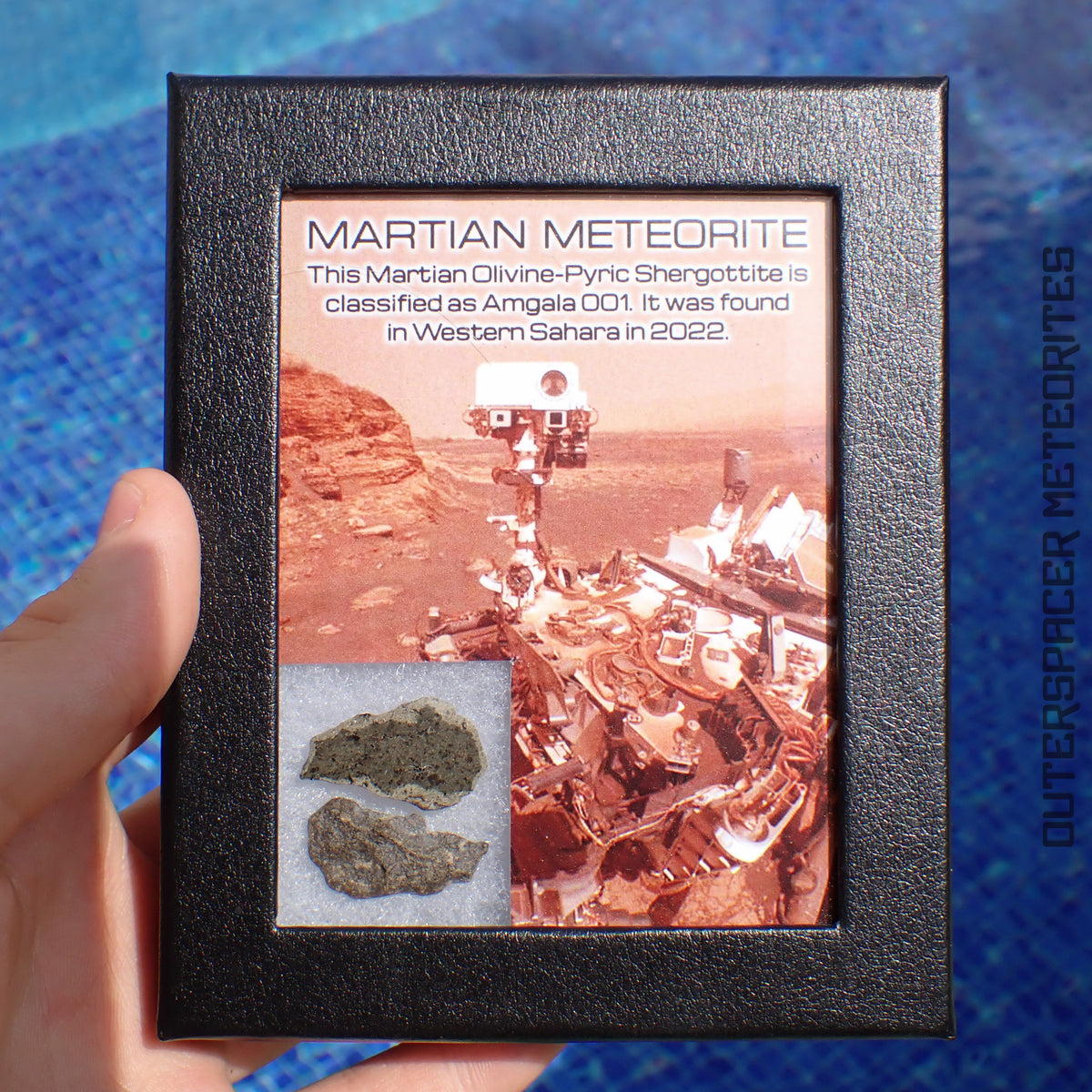 Amgala 001 - Martian Shergottite (Olivine-Phyric) - 2pc - 3.24g - Western Sahara