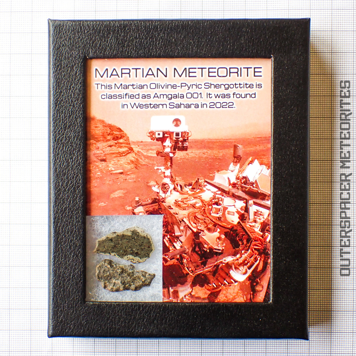 Amgala 001 - Martian Shergottite (Olivine-Phyric) - 2pc - 3.24g - Western Sahara
