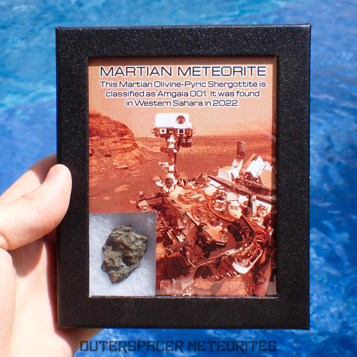 Amgala 001 - Martian Shergottite (Olivine-Phyric) - 7.5g - Western Sahara