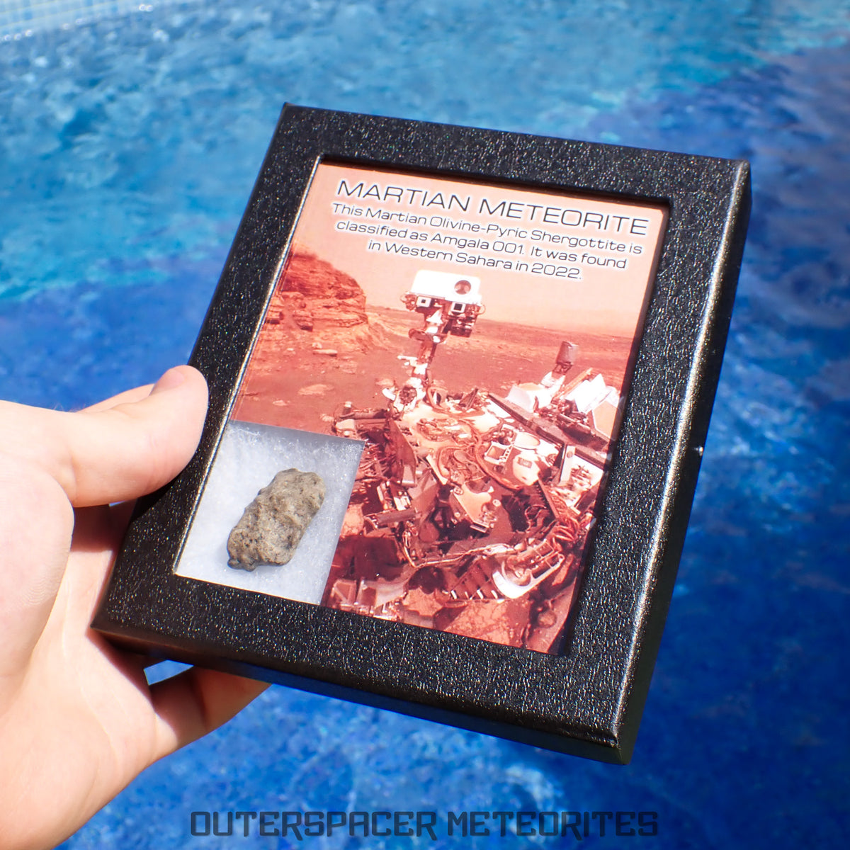 Amgala 001 - Martian Shergottite (Olivine-Phyric) - 10g - Western Sahara