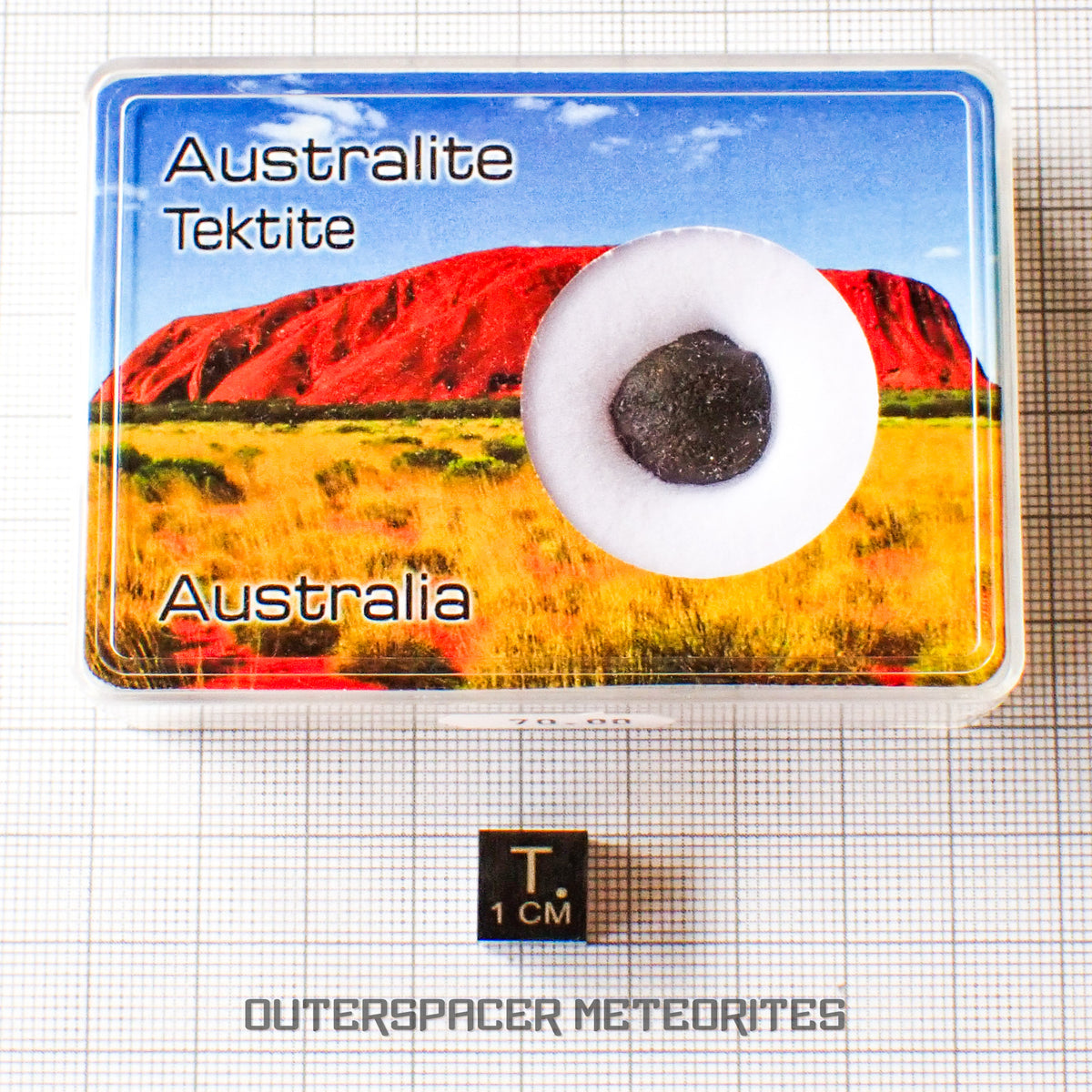 Australite - Tektite - Complete Individual - 1.62g - Australia (Charlotte Waters, SA)