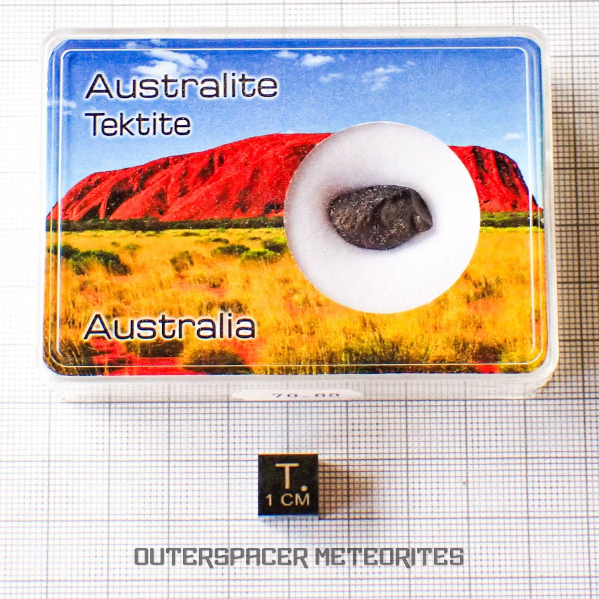 Australite - Tektite - Complete Individual - 1.94g - Australia (Charlotte Waters, SA)