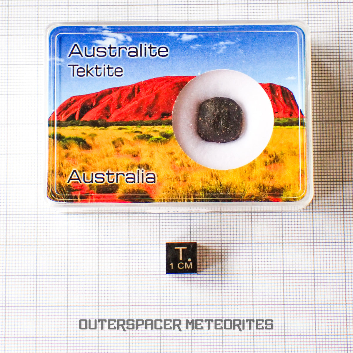 Australite - Tektite - Complete Individual - 3.43g - Australia (Charlotte Waters, SA)