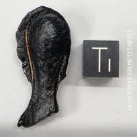 Australite - Tektite - Partial Flanged Dumbell - 4.66g - Australia (Marree, SA)