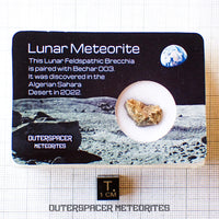 Béchar 003 - Brèche feldspathique lunaire - Fragment - 1,32 g - Algérie