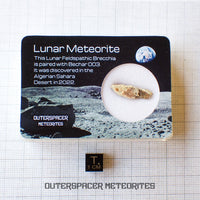 Bechar 003 - Brecha Feldspática Lunar - Fragmento - 1.19g - Argelia