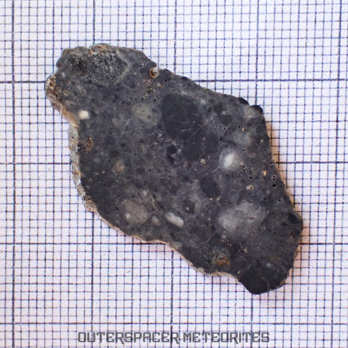 Bechar 003 - Lunar Feldspathic Breccia - Slice - 2.74g - Algeria