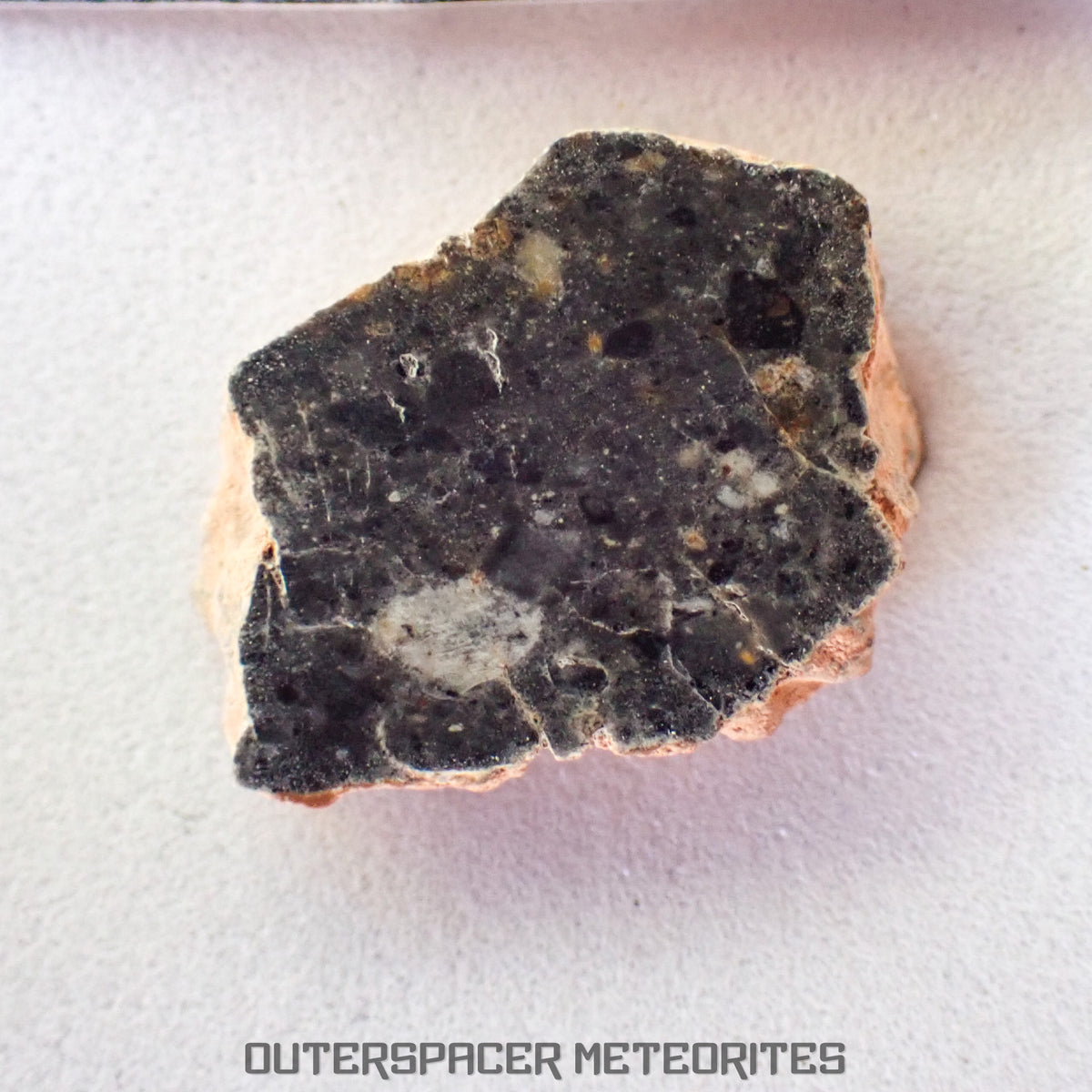 Bechar 003 - Brecha Feldspática Lunar - Corte Final - 1.24g - Argelia