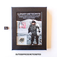 Béchar 003 - Brèche feldspathique lunaire - Tranche terminale - 1,29 g - Algérie