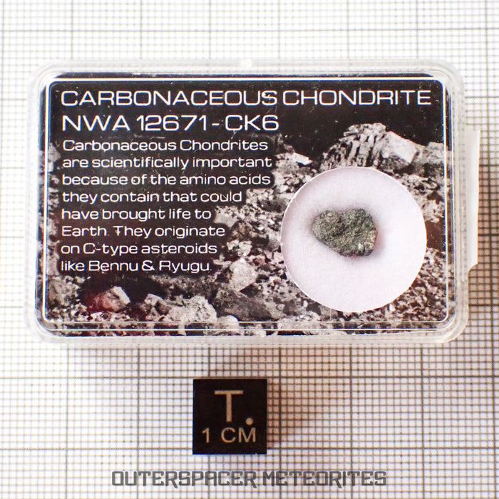NWA 12671 - CK6 Carbonaceous Chondrite - Fragment - 0.223g - Northwest Africa
