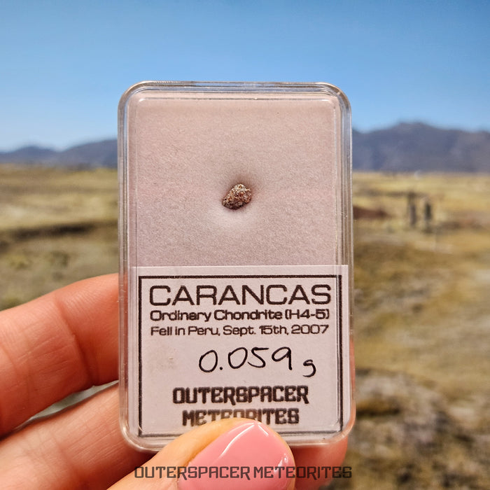 Carancas - H4-5 - Condrita Ordinaria - Fragmento - 0,059g - Perú