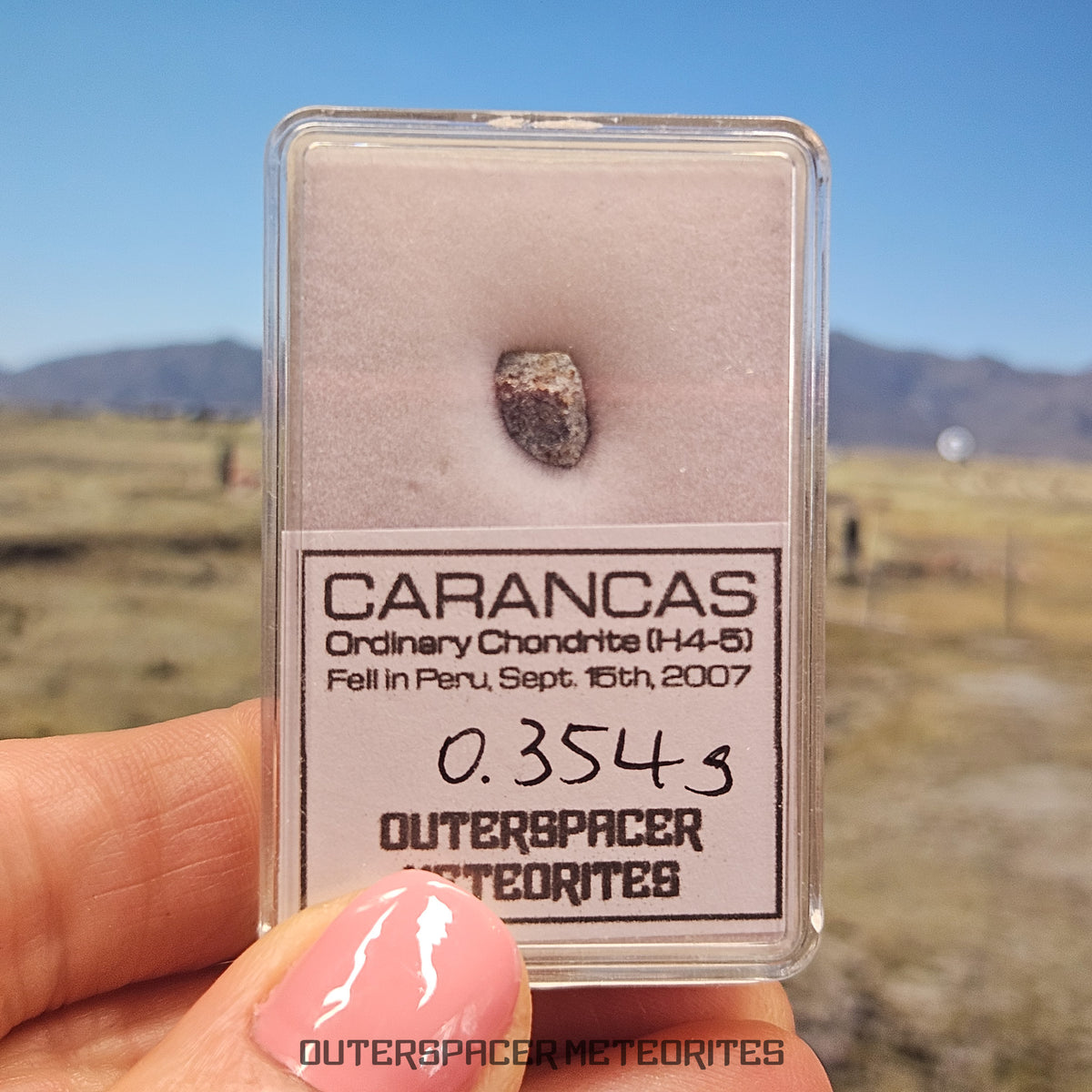 Carancas - H4-5 - Ordinary Chondrite  - Fragment -  0.354g - Peru