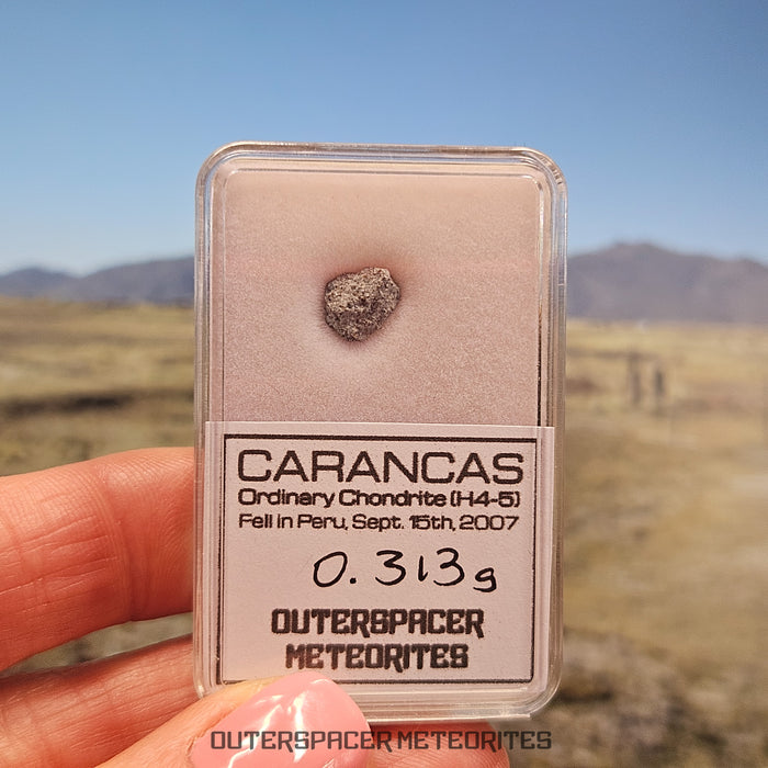 Carancas - H4-5 - Condrita Ordinaria - Fragmento - 0.313g - Perú