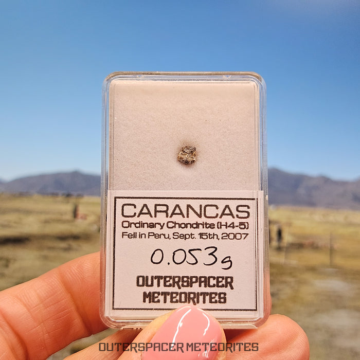 Carancas - H4-5 - Condrita ordinaria - Fragmento - 0,053g - Perú