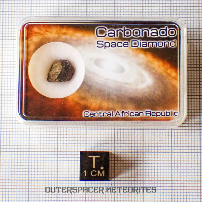 Carbonado - Diamant noir microcristallin - Spécimen individuel complet - 4,46 ct - République Centrafricaine