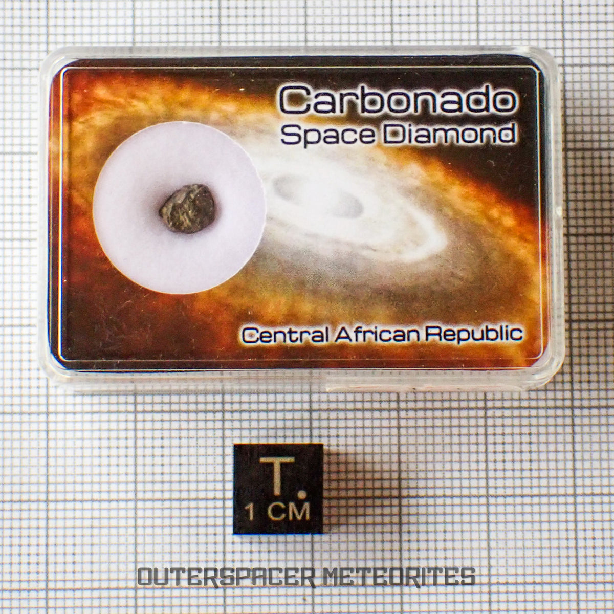Carbonado - Diamante negro microcristalino - Individual completo - 1,14 ct - República Centroafricana