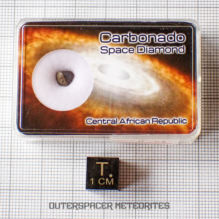 Carbonado - Diamant noir microcristallin - Individu complet - 0,94 ct - République centrafricaine
