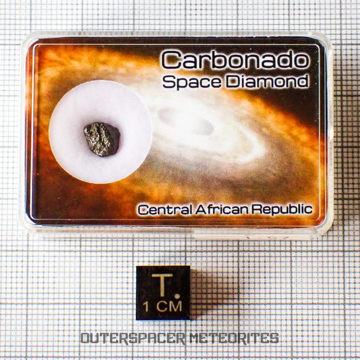Carbonado - Diamant noir microcristallin - Individu complet - 1,57 ct - République centrafricaine