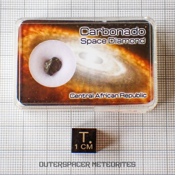 Carbonado - Diamant noir microcristallin - Individu complet - 1.76ct - République centrafricaine