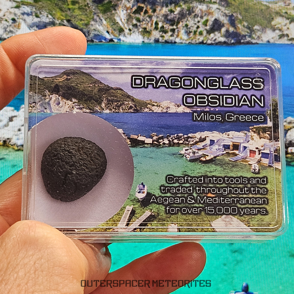 Cristal de dragón - Obsidiana - Completo Individual - 6.86g - Grecia (Isla de Milos)