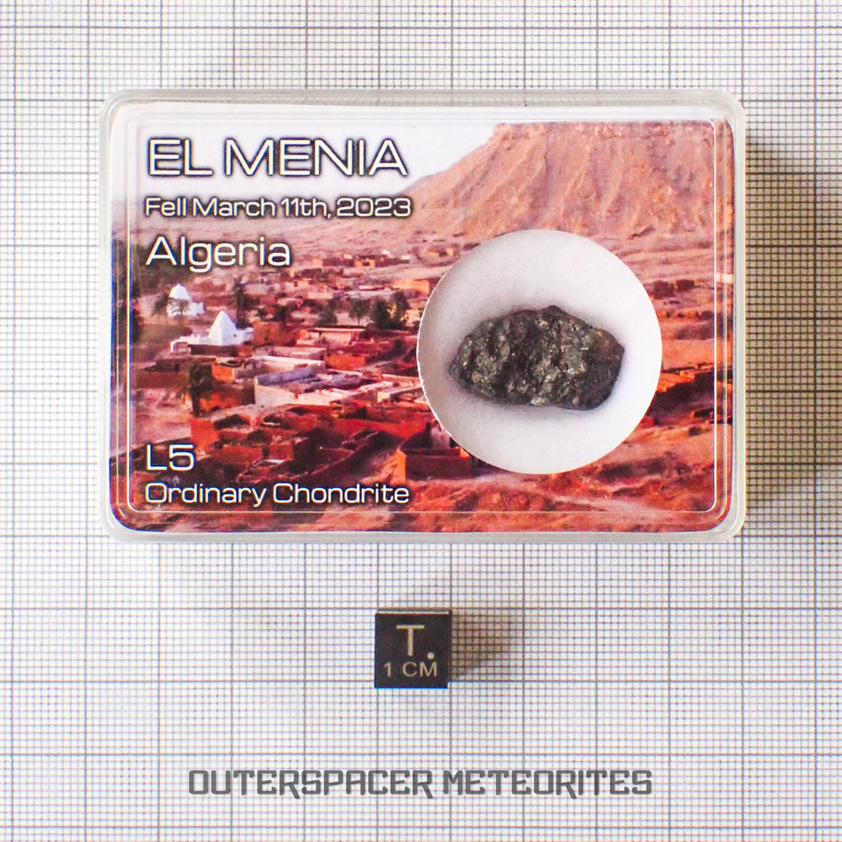 El Menia - Condrita Ordinaria L5 - Individuo Completo - 5.6 g - Argelia