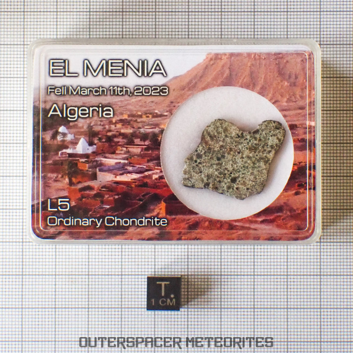 El Menia - L5 Ordinary Chondrite - End Cut - 5.92g - Algeria