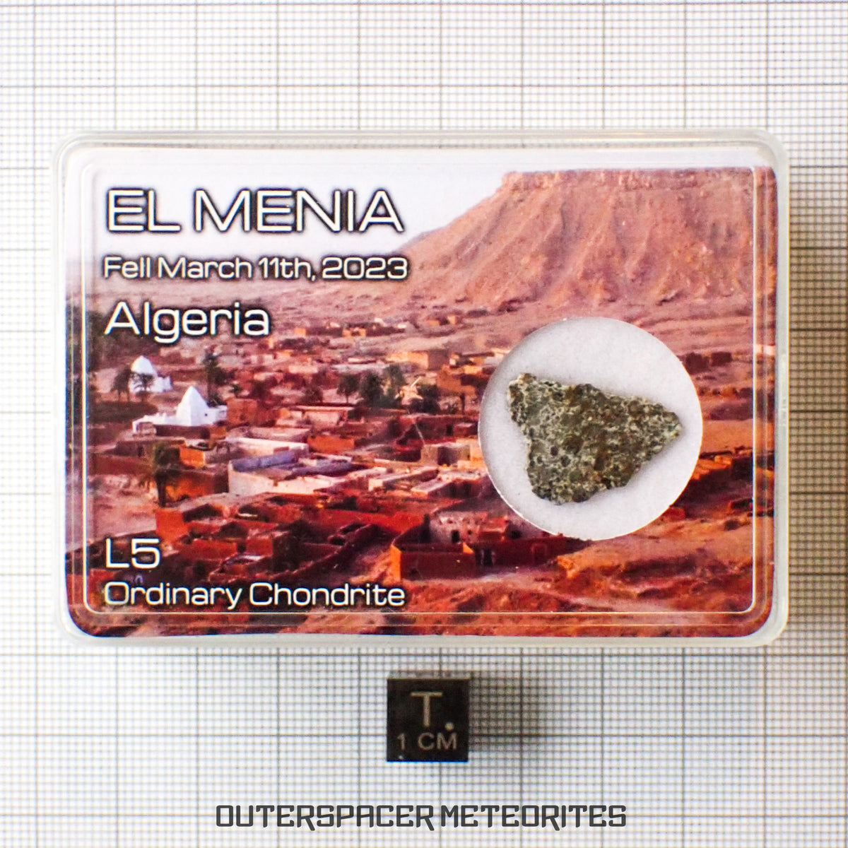 El Menia - L5 Ordinary Chondrite - Complete Individual - 1.22 g - Algeria