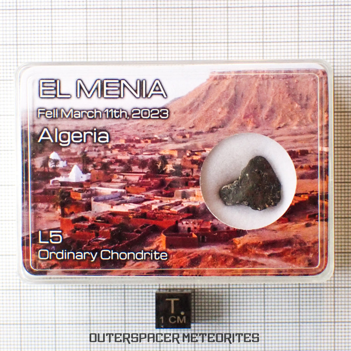 El Menia - L5 Ordinary Chondrite - Complete Individual - 2.79 g - Algeria