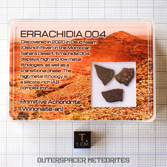 Errachidia 004 - Winonaite-an - 3pc Diff. Lithologies - Slices - 0.702 g - Morocco