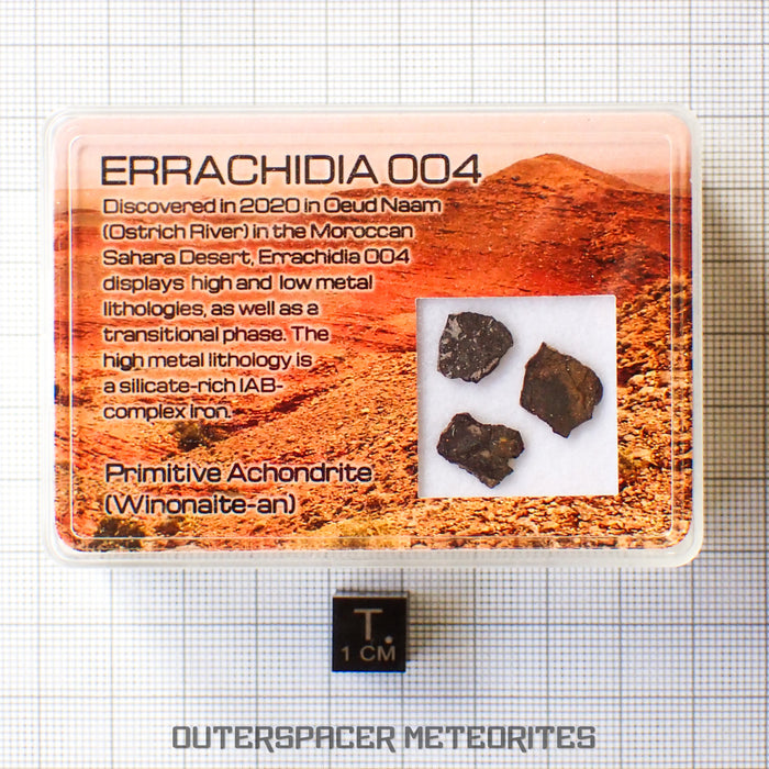 Errachidia 004 - Winonaite-an - 3pc Diff. Lithologies - Slices - 0.637 g - Morocco