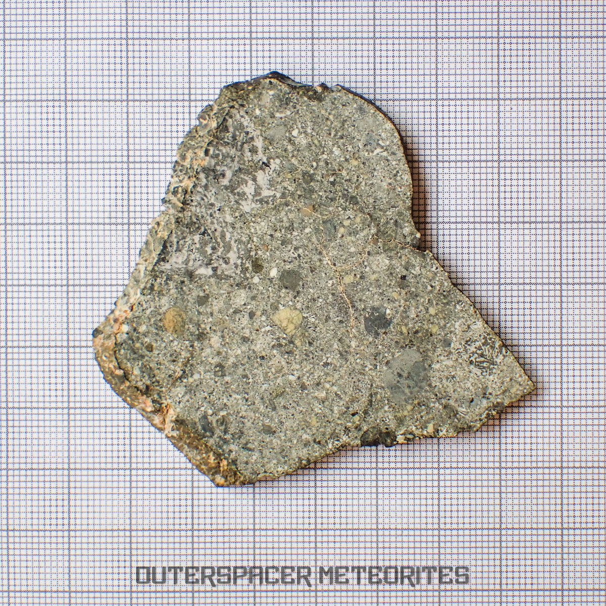 NWA 15856 - Eucrite - Complete Slice - 21.27g - Mauritania
