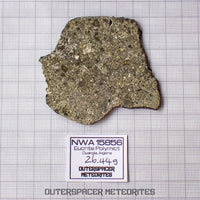 NWA 15856 - Eucrita - Lámina completa - 26,44g - Mauritania