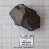 Hammadah al Hamra 346 (aka. Ghadamis) - L6 Ordinary Chondrite - Complete Individual -206.1g - Libya