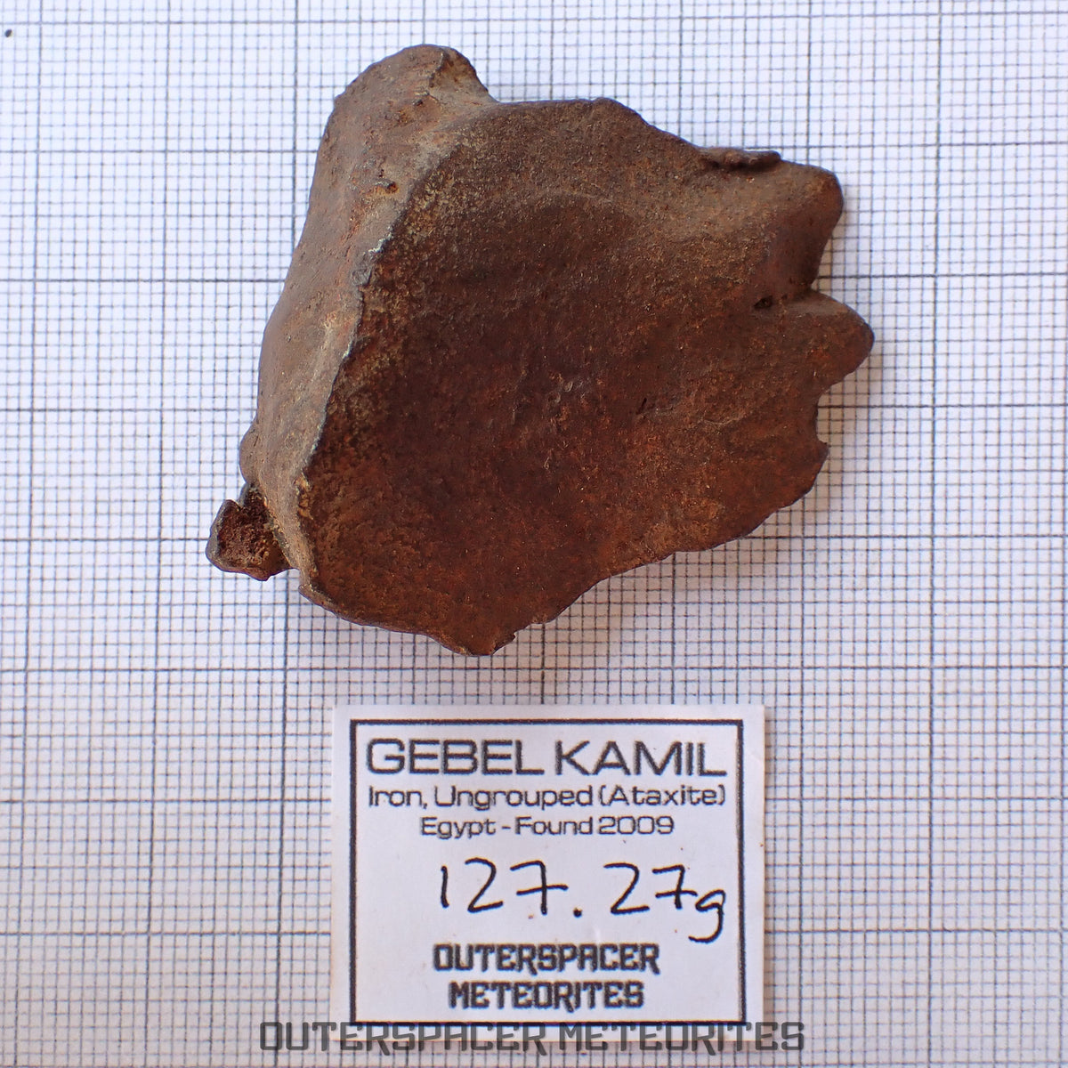 Gebel Kamil - Iron, Ungrouped (Ataxite) - Complete Individual - 127.27g - Egypt