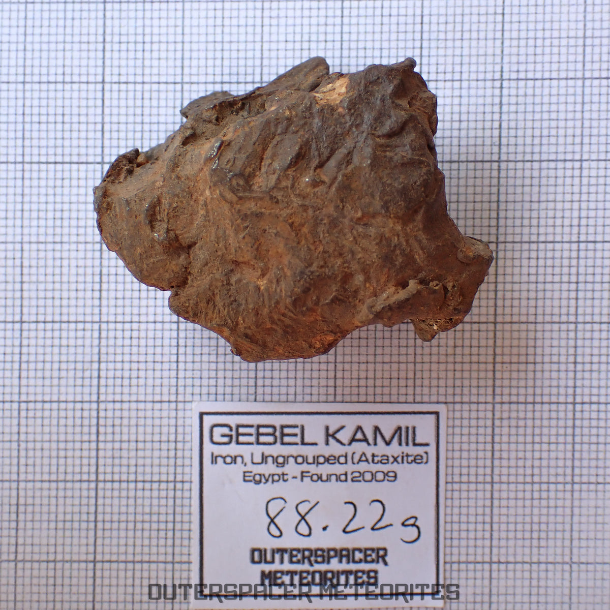 Gebel Kamil - Iron, Ungrouped (Ataxite) - Complete Individual - 88.22g - Egypt