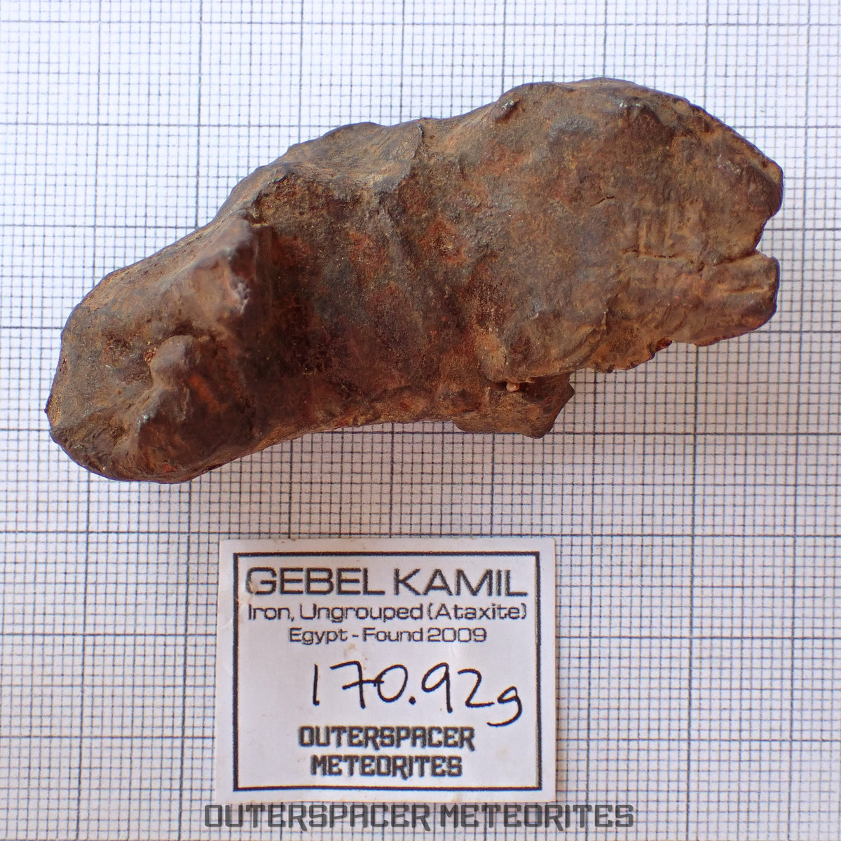Gebel Kamil - Iron, Ungrouped (Ataxite) - Complete Individual - 170.92g - Egypt