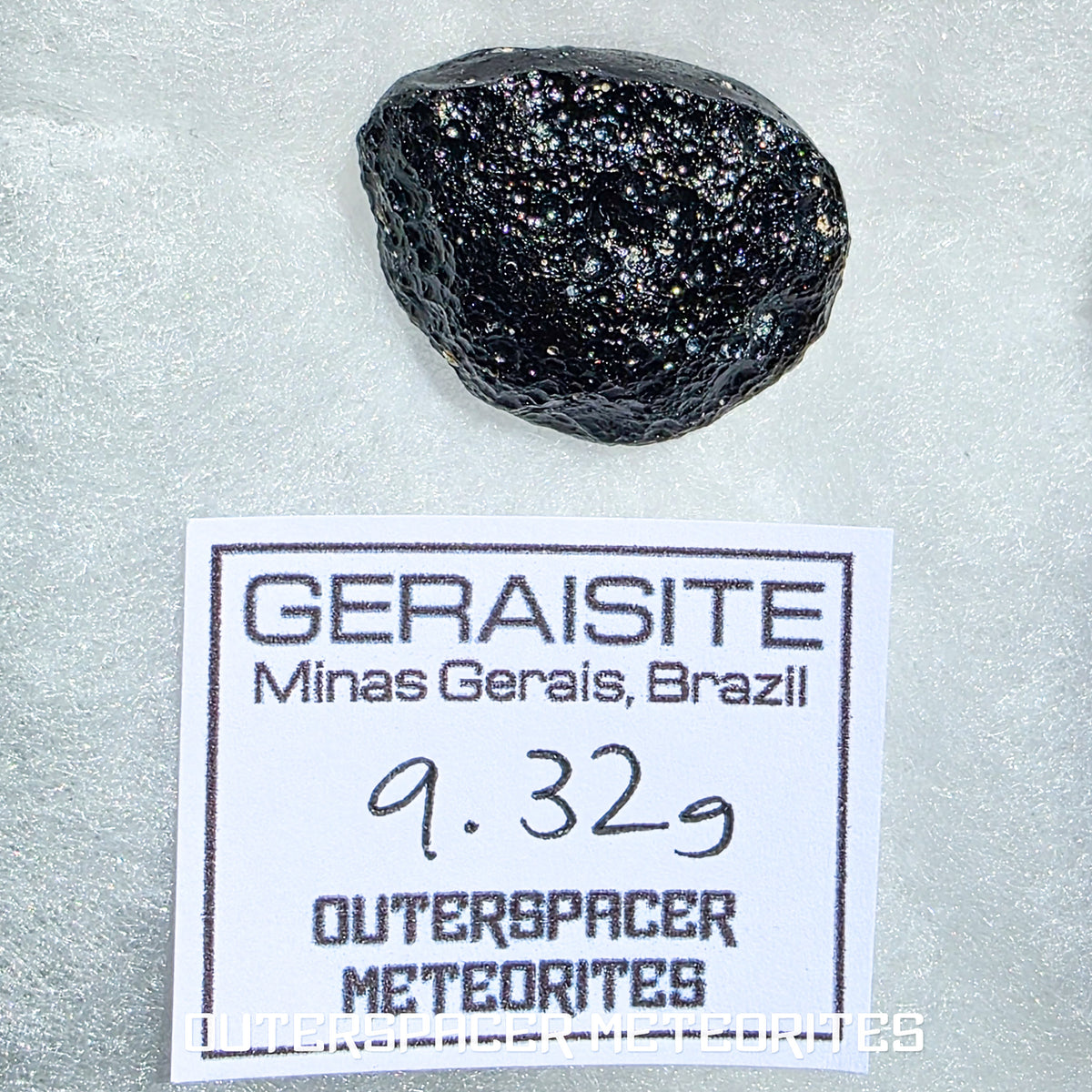 Geraisita - Tectita - Ejemplar completo - 9,32g - Brasil (Minas Gerais)