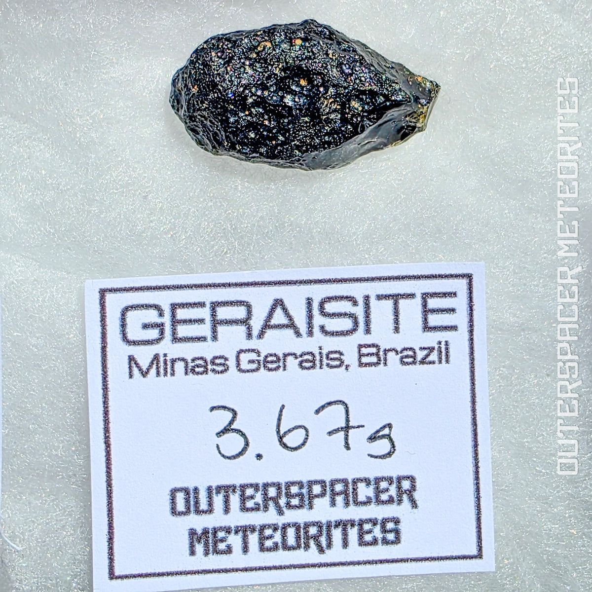 Geraisita - Tektita - Individual completo - 3.67g - Brasil (Minas Gerais)