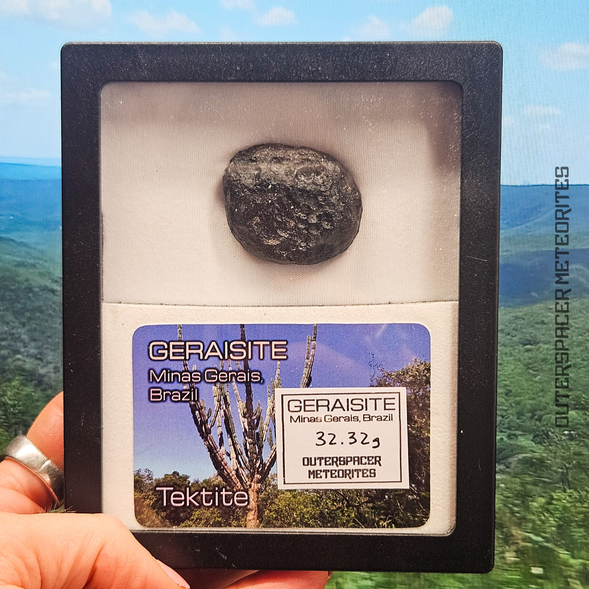 Geraisite - Tektite - Complete Individual -32.32g - Brazil (Minas Gerias)